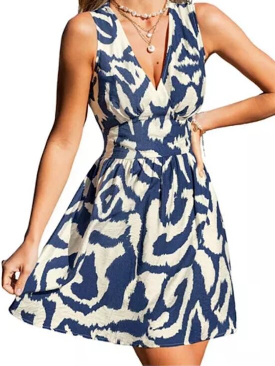 Cupshe Dresses & Skirts - Cupshe‎ Daycation Abstract Mini Dress Size M NWT